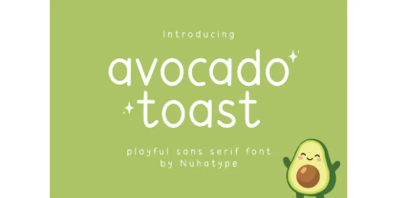 Avocado Toast Font by Nuhatype — Sans Serif Font