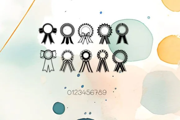 Award Ribbon by MOMAT THIRTYONE — Dingbats Font — thumbnail 4