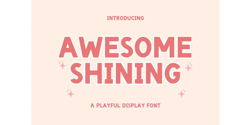 Awesome Shining Font by SiapGraph by SiapGraph — Display Font