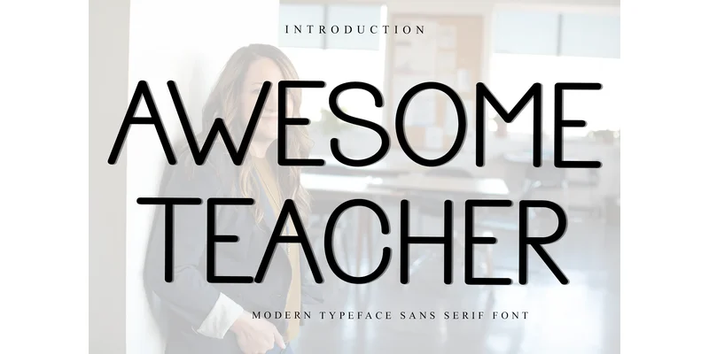 Awesome Teacher Font by FreshTypeINK — Sans Serif Font