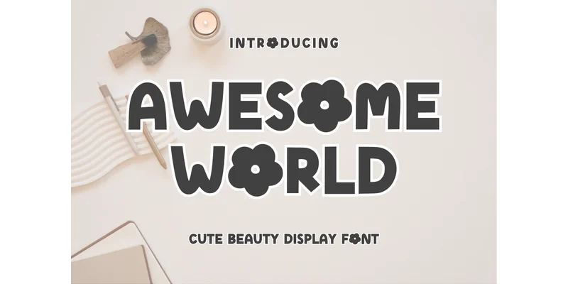 Awesome World Font by SiapGraph by SiapGraph — Display Font