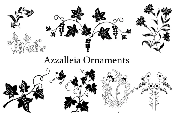 Azalleia Ornaments by Intellecta Design — Dingbats Font