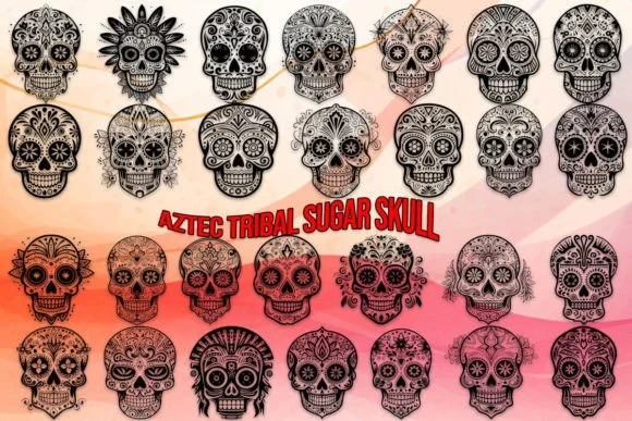 Aztec Tribal Sugar Skull by MOMAT THIRTYONE — Dingbats Font