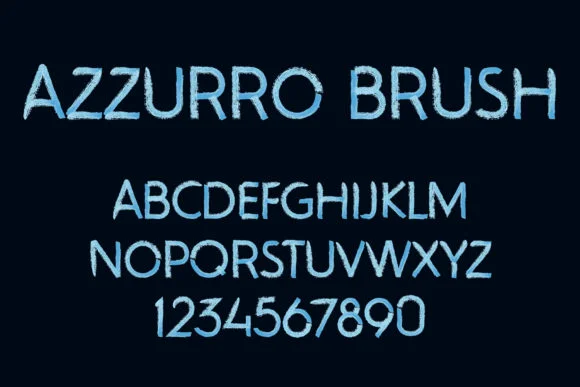 Azzurro by Vladimir Carrer — Color Fonts Font