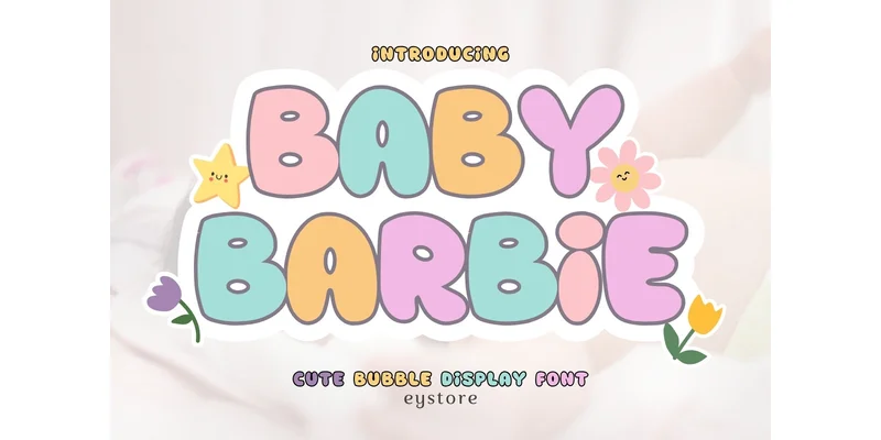 Baby Barbie Font by Eystore by Eystore — Display Font