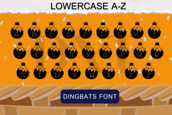 Baby Chick Easter by danita.kukkai — Dingbats Font — thumbnail 3