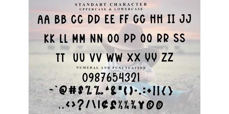 Baby Cowboy Font by Inermedia STUDIO by Inermedia STUDIO — Display Font — thumbnail 5
