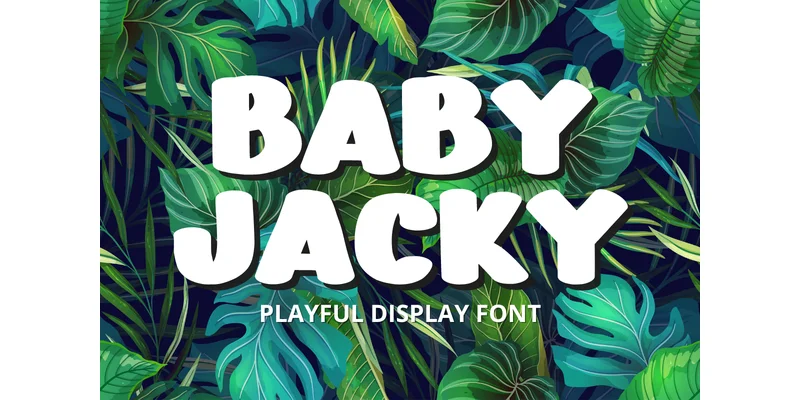 Baby Jacky Font by Minimalist Eyes by Minimalist Eyes — Display Font