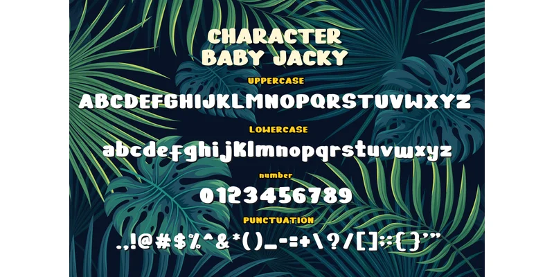 Baby Jacky Font by Minimalist Eyes by Minimalist Eyes — Display Font — thumbnail 6