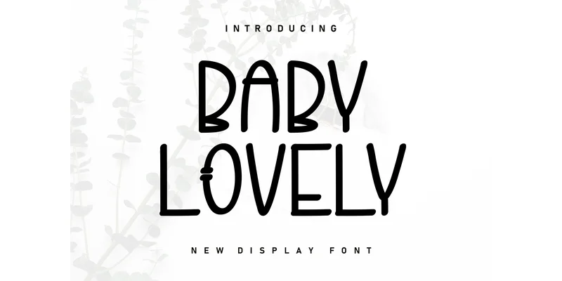 Baby Lovely Font by Berkah Shop by Berkah Shop — Display Font