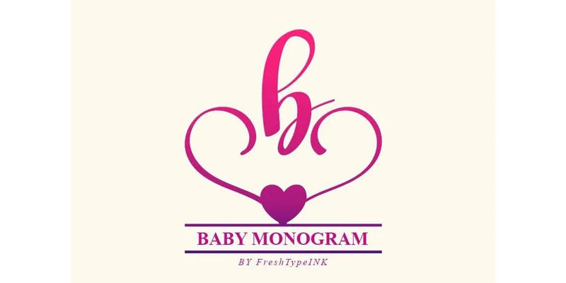 Baby Monogram Font by FreshTypeINK by FreshTypeINK — Decorative Font