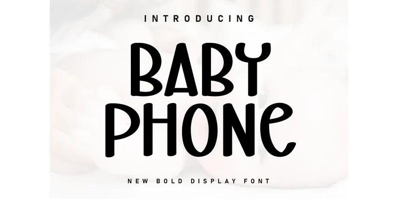 Baby Phone Font by KC Production by KC Production — Display Font