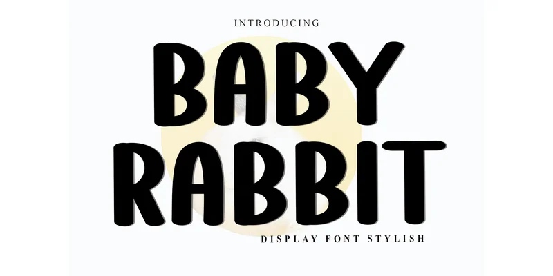 Baby Rabbit Font by FreshTypeINK by FreshTypeINK — Display Font