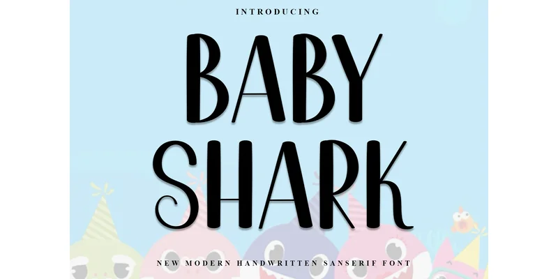 Baby Shark Font by PiPi Creative by PiPi Creative — Display Font