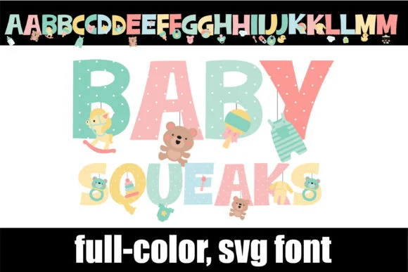 Baby Squeaks by Illustration Ink — Color Fonts Font