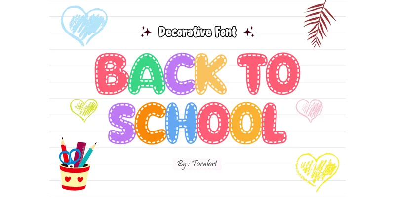 Babyzone Regular Font by TaralArt by TaralArt — Display Font — thumbnail 3