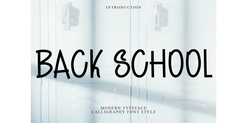 Back School Font by FreshTypeINK by FreshTypeINK — Display Font