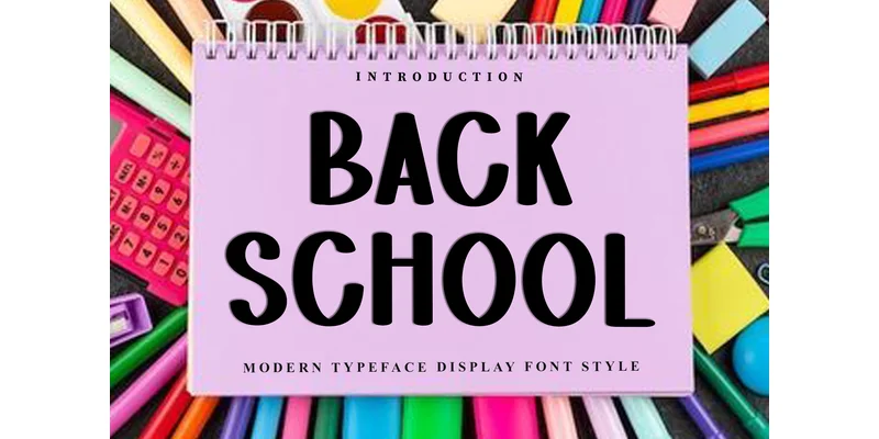 Back School Font by Inermedia STUDIO by Inermedia STUDIO — Display Font