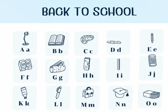Back to School by Ketsarin — Dingbats Font — thumbnail 2