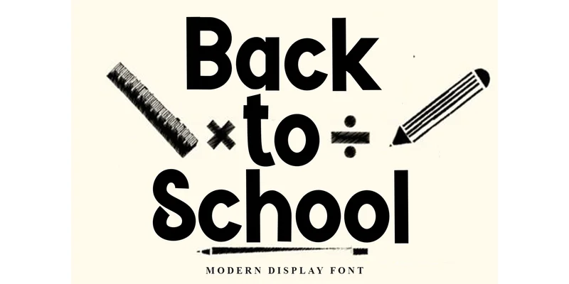 Back to School Font by FreshTypeINK by FreshTypeINK — Display Font