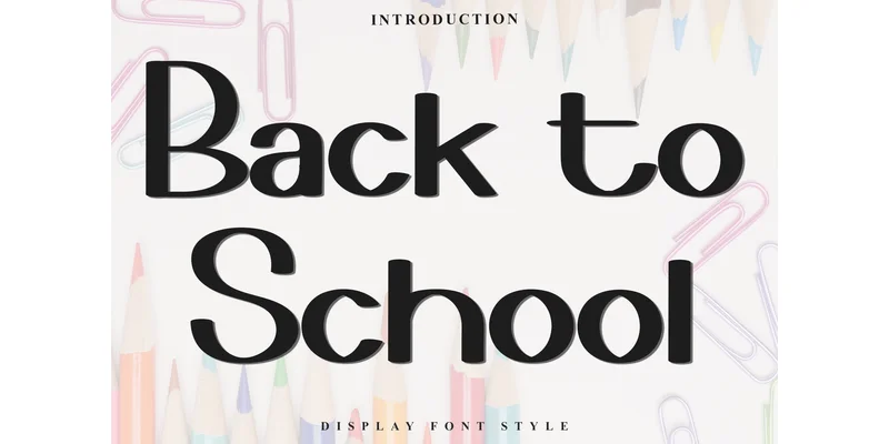 Back to School Font by FreshTypeINK by FreshTypeINK — Display Font
