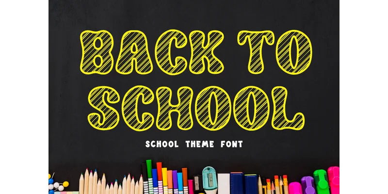 Back to School Font by Lisna.Craft by Lisna.Craft — Display Font