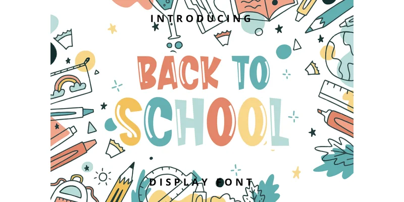Back to School Font by Planetz studio by Planetz studio — Display Font