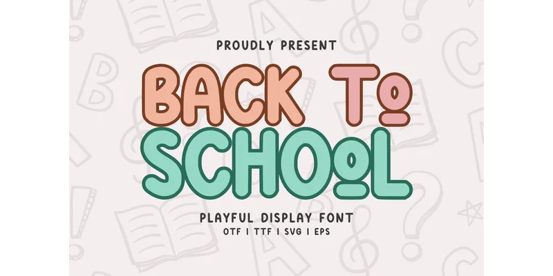 Back to School Regular Font by Letterayu by Letterayu — Display Font