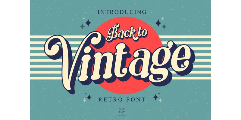 Back to Vintage Font by keng graphic by keng graphic — Display Font