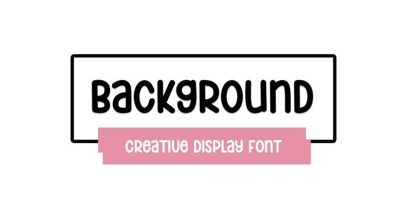 Background Font by PAYJHOshop by PAYJHOshop — Display Font