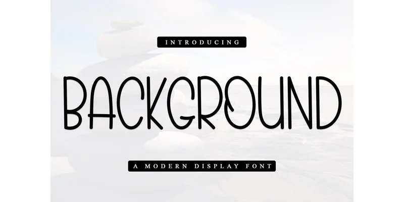 Background Font by PiPi Creative — Sans Serif Font