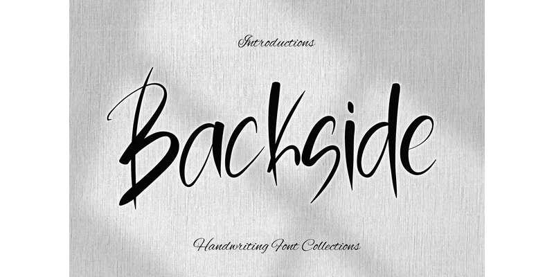 Backside Font by 21Design by 21Design — Display Font