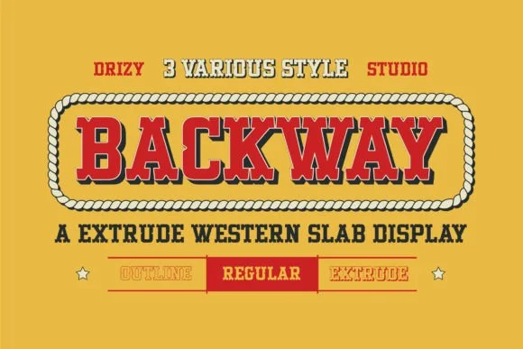 Backway by Drizy Studio — Slab Serif Font