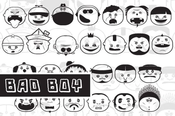 Bad Boy by qkila — Dingbats Font