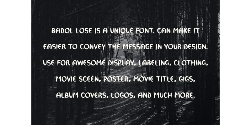 Badol Lose Font by vandesignstd by vandesignstd — Display Font — thumbnail 3