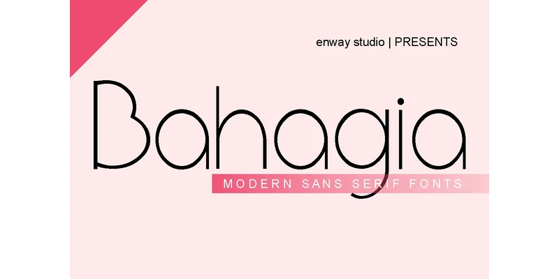 Bahagia Font by enway — Sans Serif Font