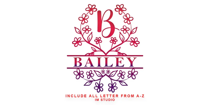 Bailey Monogram Font by IM Studio by IM Studio — Decorative Font