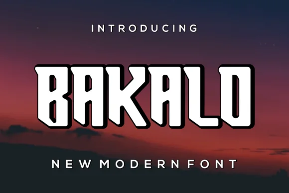 Bakalo by prayoga_std — Slab Serif Font