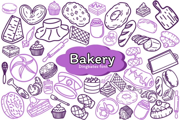 Bakery by Chonada — Dingbats Font