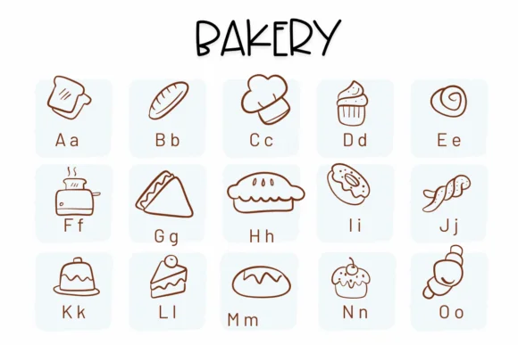 Bakery by Sirinart — Dingbats Font — thumbnail 2