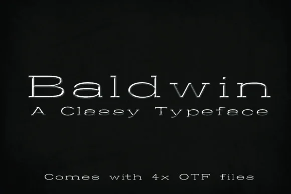 Baldwin by denestudios — Slab Serif Font