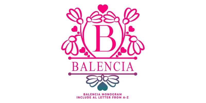 Balencia Monogram Font by IM Studio by IM Studio — Decorative Font