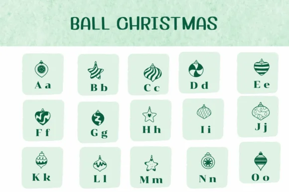 Ball Christmas by Ketsarin — Dingbats Font — thumbnail 2