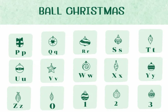 Ball Christmas by Ketsarin — Dingbats Font — thumbnail 3