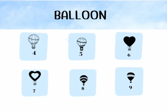 Ballon by Ketsarin — Dingbats Font — thumbnail 4