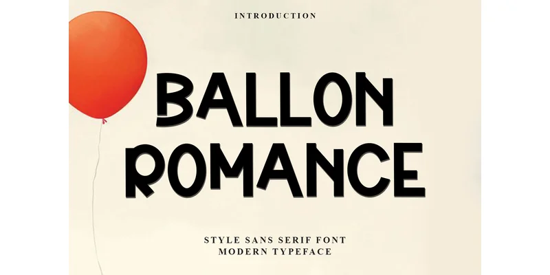 Ballon Romance Font by PiPi Creative — Sans Serif Font