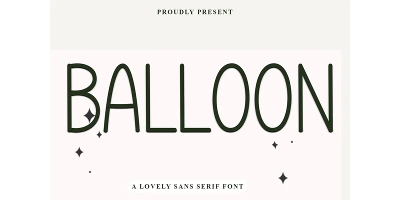 Balloon Font by FreshTypeINK — Sans Serif Font