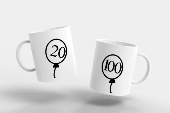 Balloons 100 Days of School Dingbat Font by Nongyao — Dingbats Font — thumbnail 6