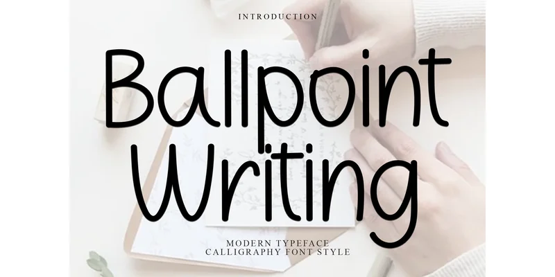 Ballpoint Writing Font by Inermedia STUDIO — Sans Serif Font