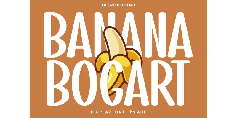 Banana Bogart Font by Ade (7NTypes) by Ade (7NTypes) — Display Font